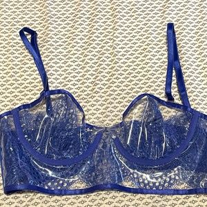 Savage X Hyper Real Lace and Vinyl Bustier